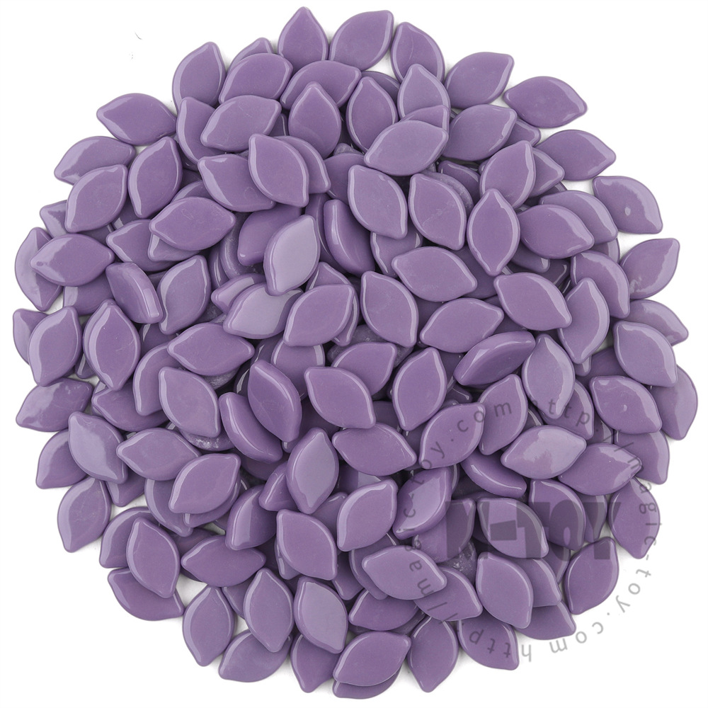 Glossy Purple Small Petals Glass Mosaic SMBG62