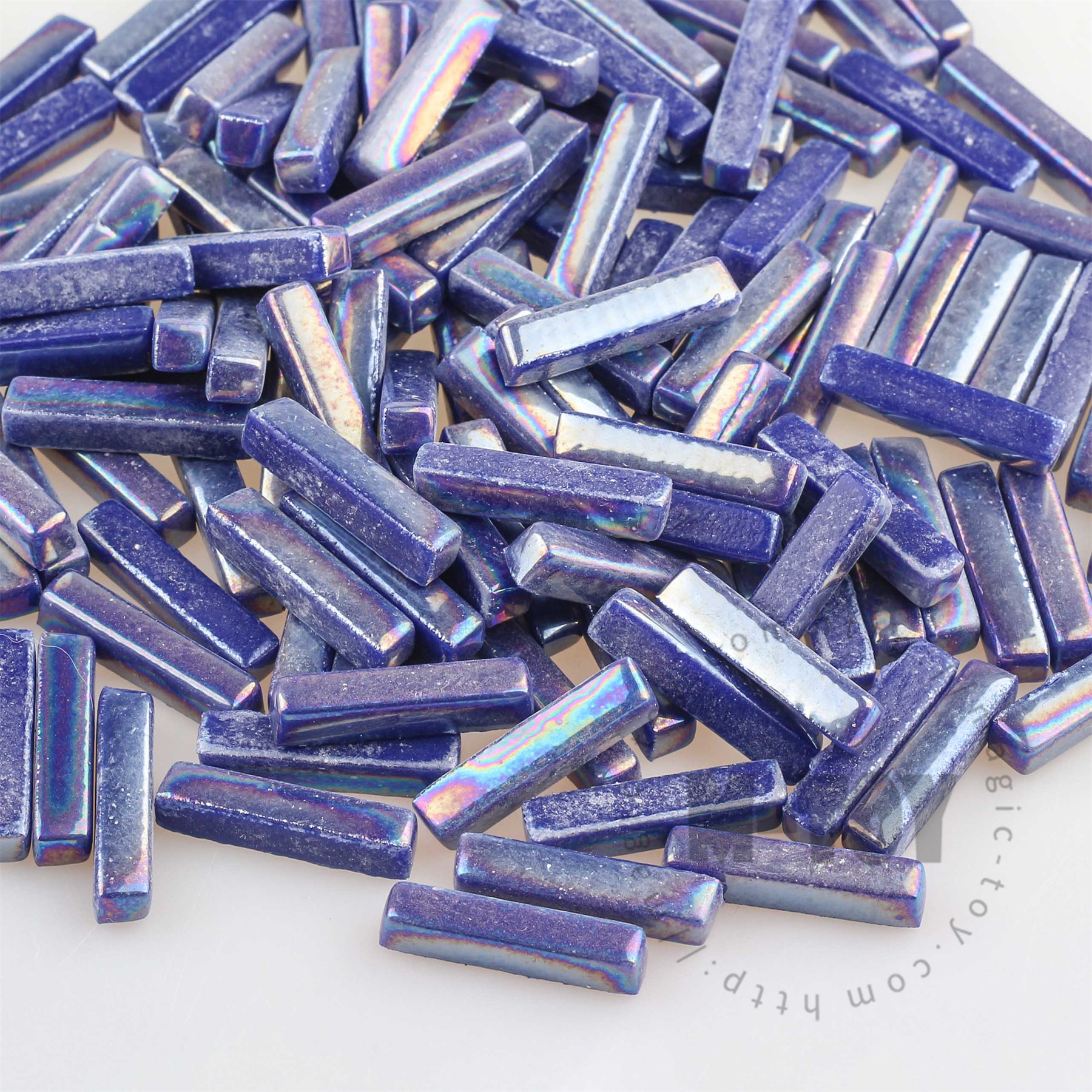 Iridescent Cobalt Blue Stick Glass Mosaic 525SBI05