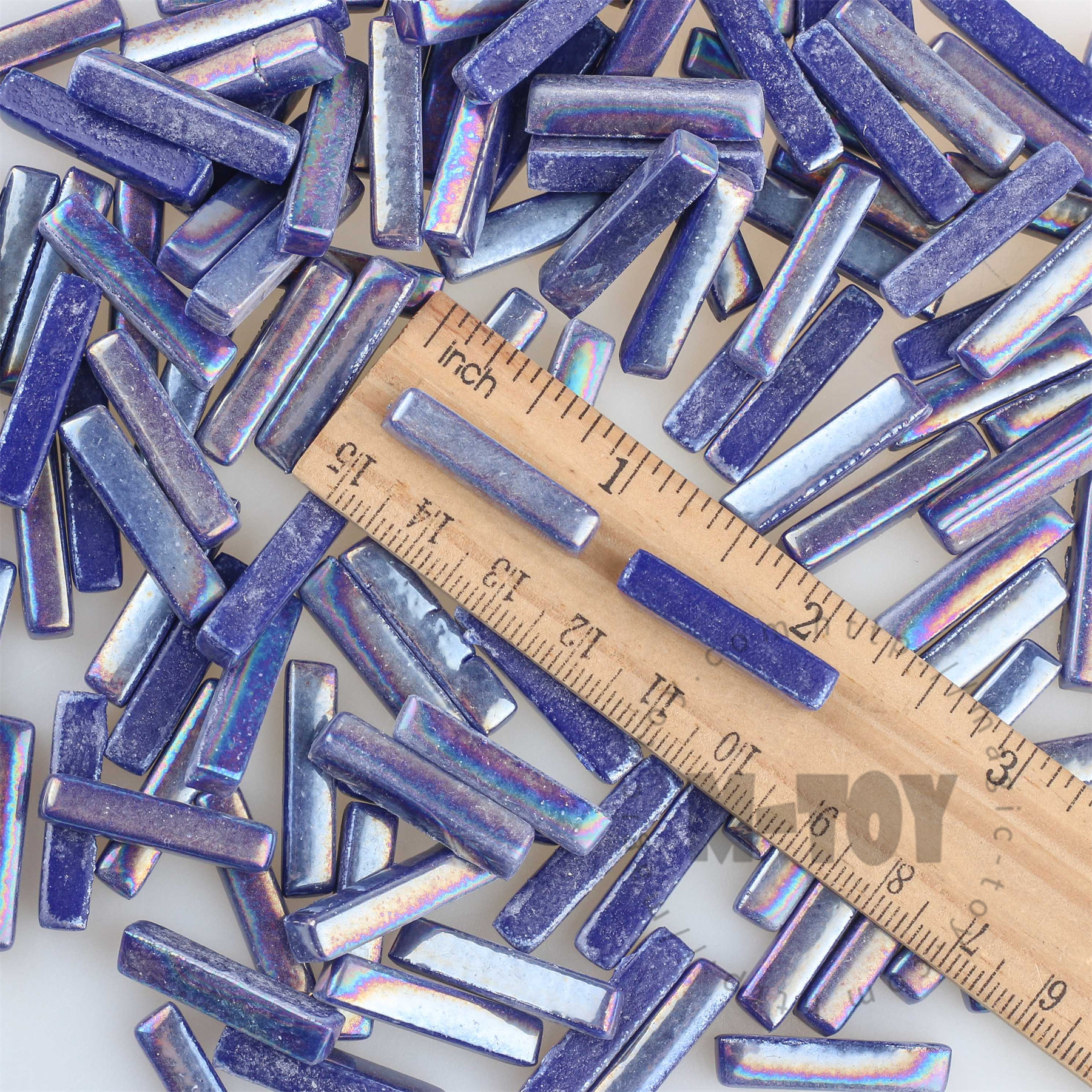 Iridescent Cobalt Blue Stick Glass Mosaic 525SBI05