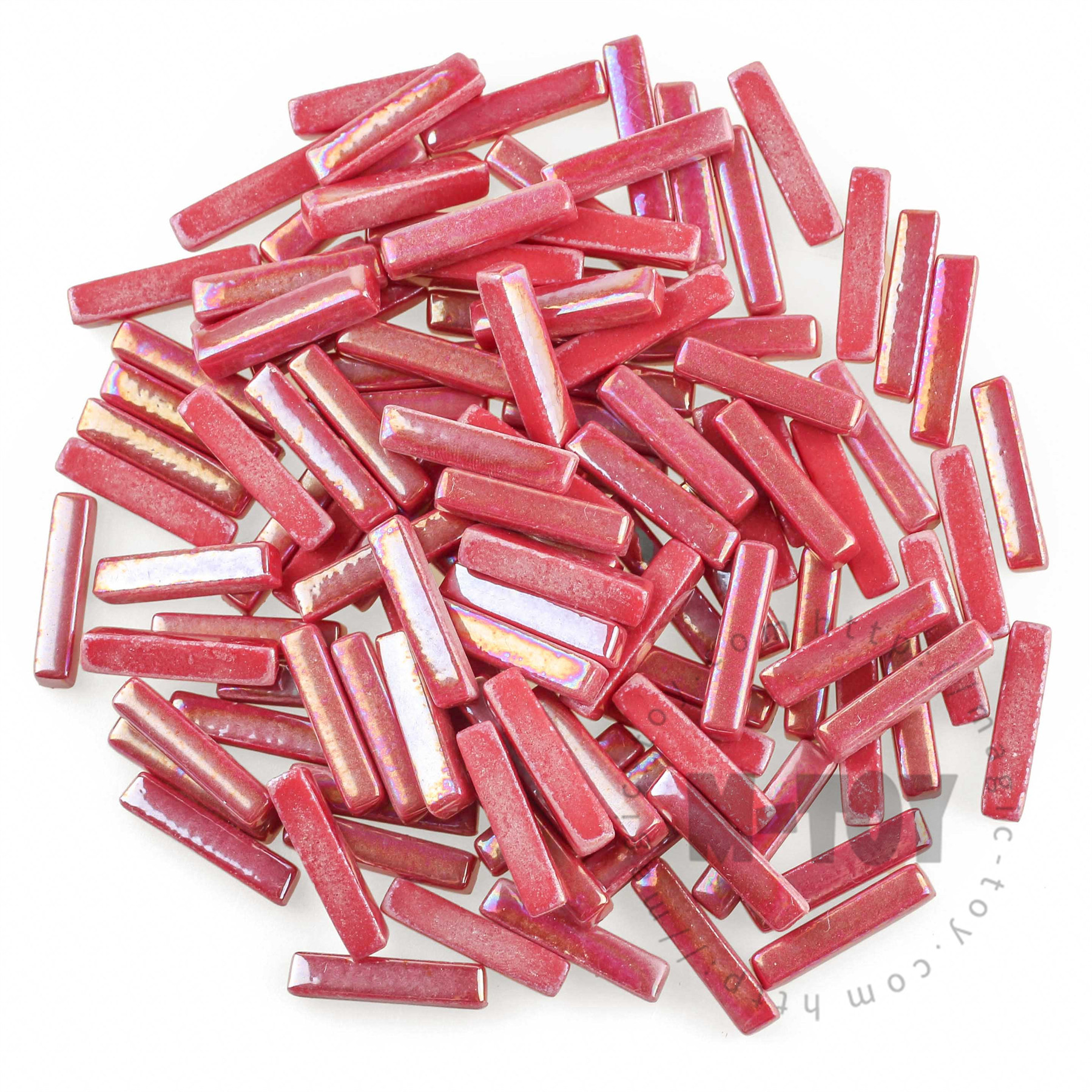 Iridescent Red Stick Glass Mosaic 525SBI16