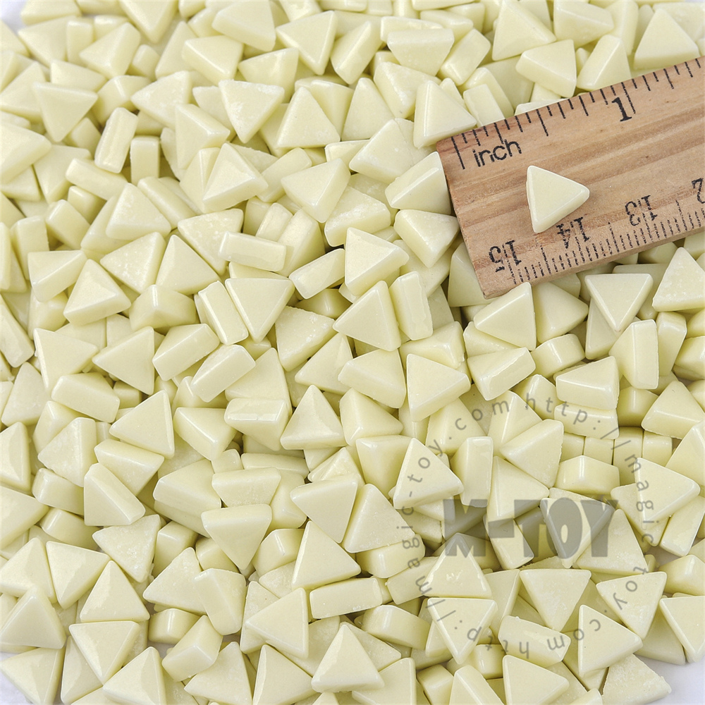 Beige Mini Triangle Glass Mosaic 10SJG30