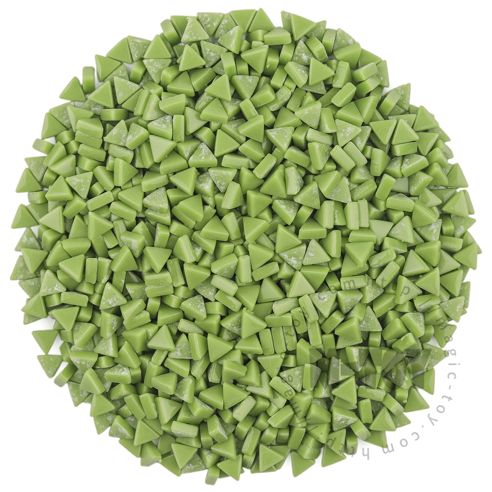Green Mini Triangle Glass Mosaic 10SJG47
