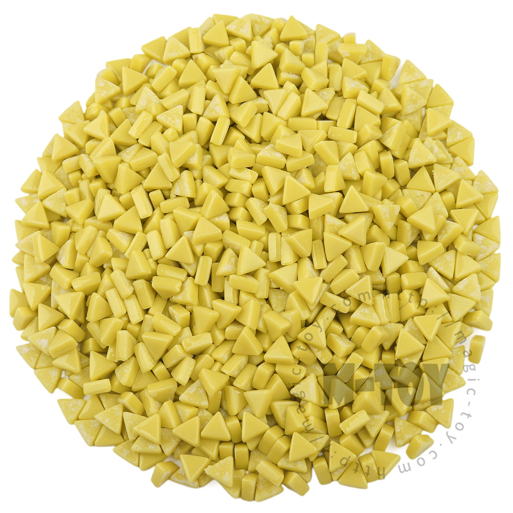 Yellow Mini Triangle Glass Mosaic 10SJG50