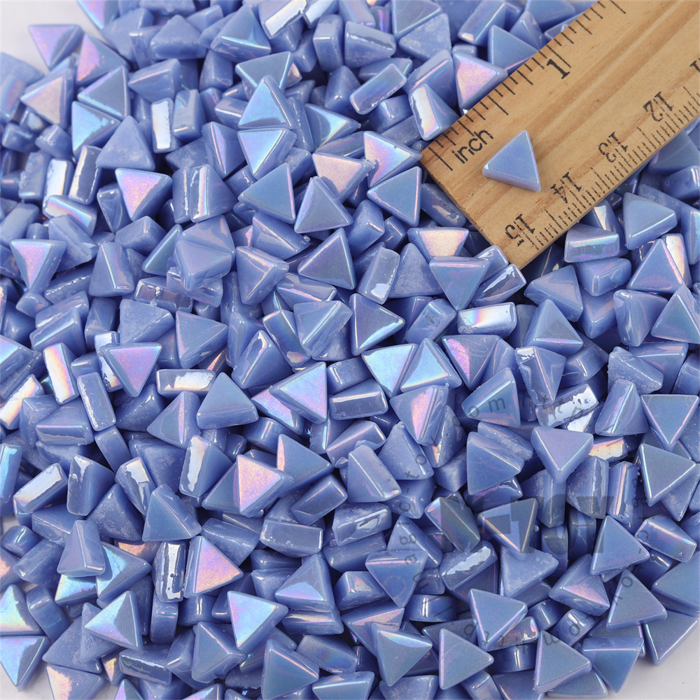 Blue Mini Triangle Glass Mosaic 10SJI03