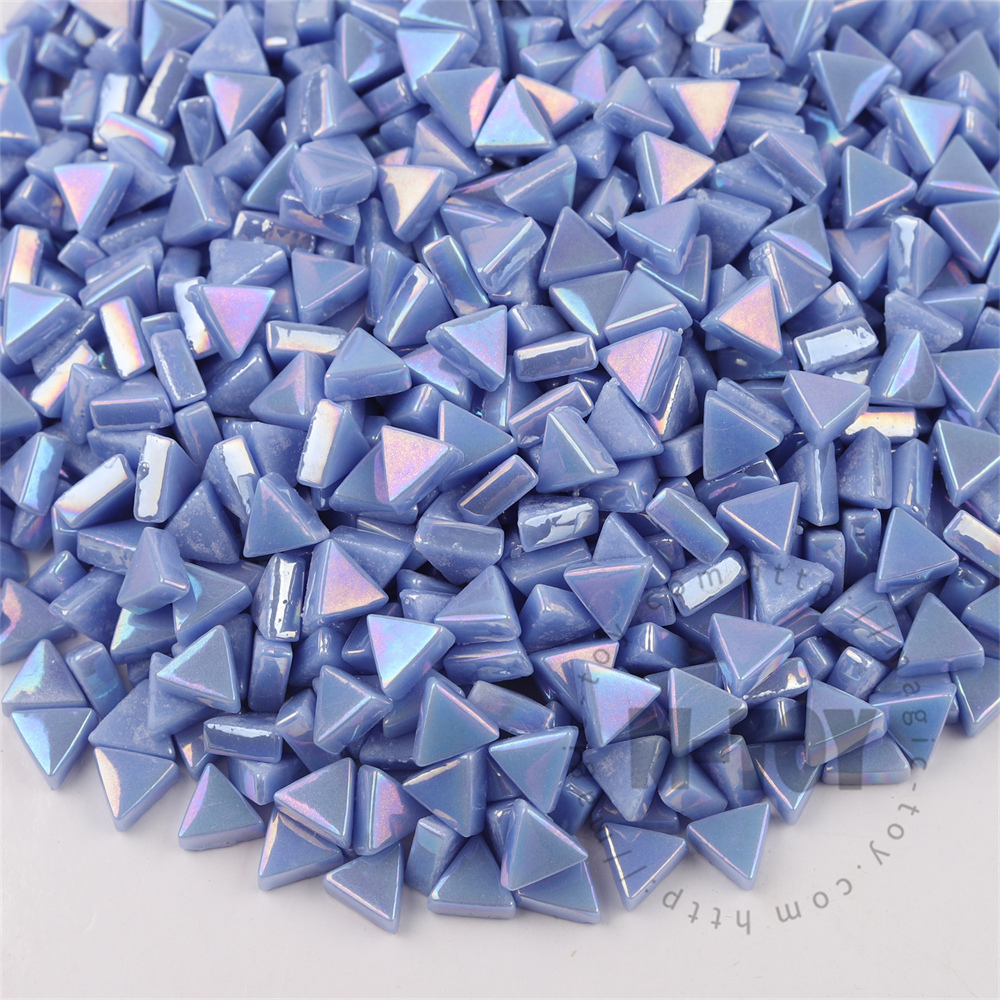 Blue Mini Triangle Glass Mosaic 10SJI03