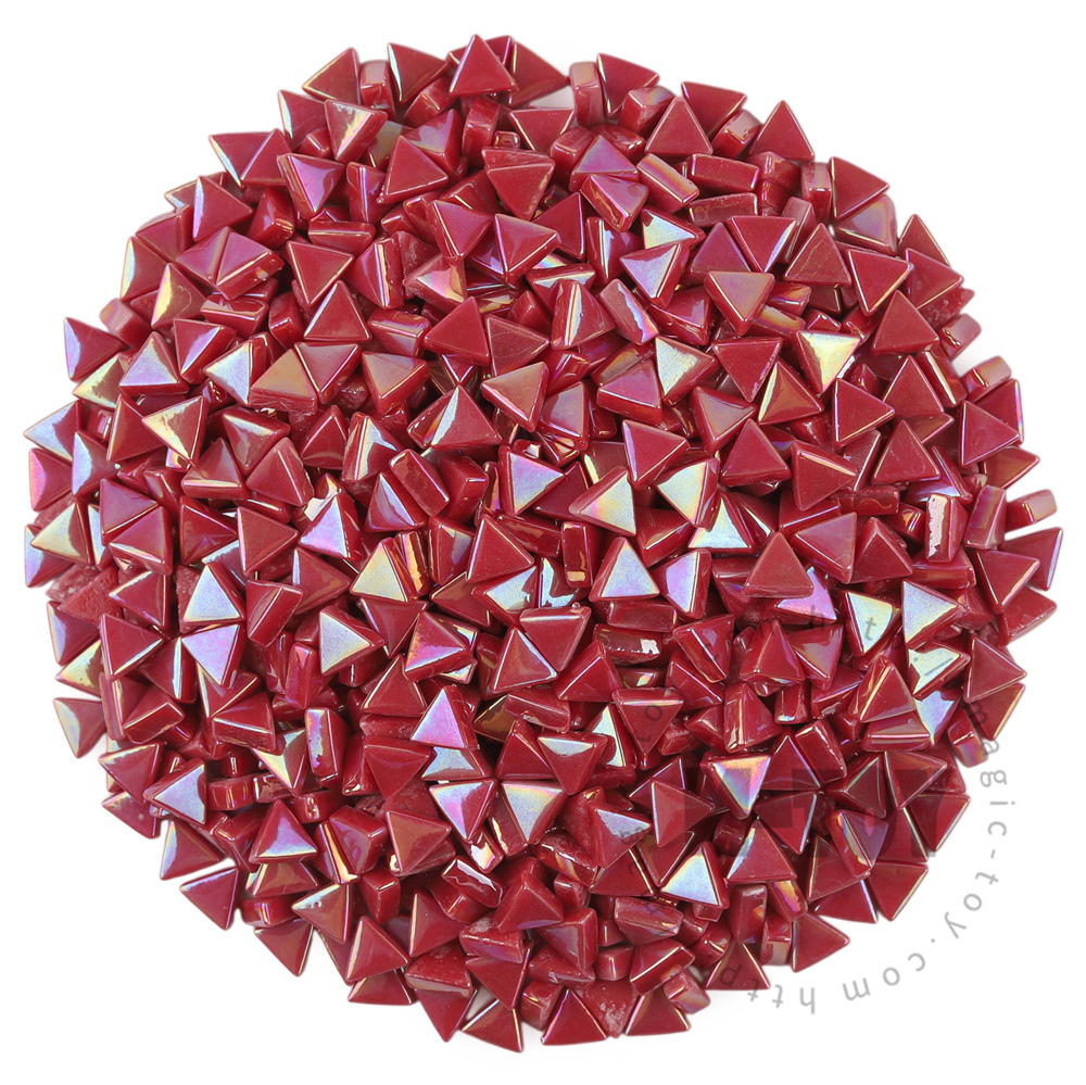 Red Mini Triangle Glass Mosaic 10SJI16