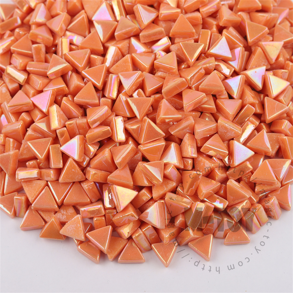 Orange Mini Triangle Glass Mosaic 10SJI18