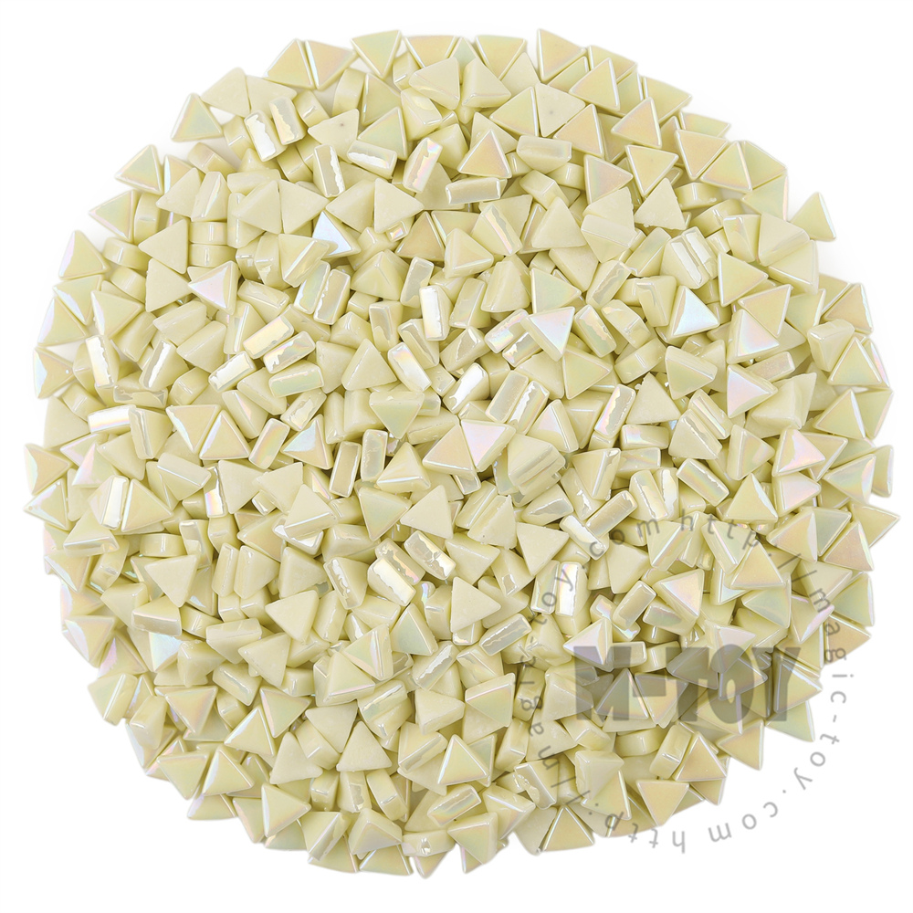 Beige Mini Triangle Glass Mosaic 10SJI30