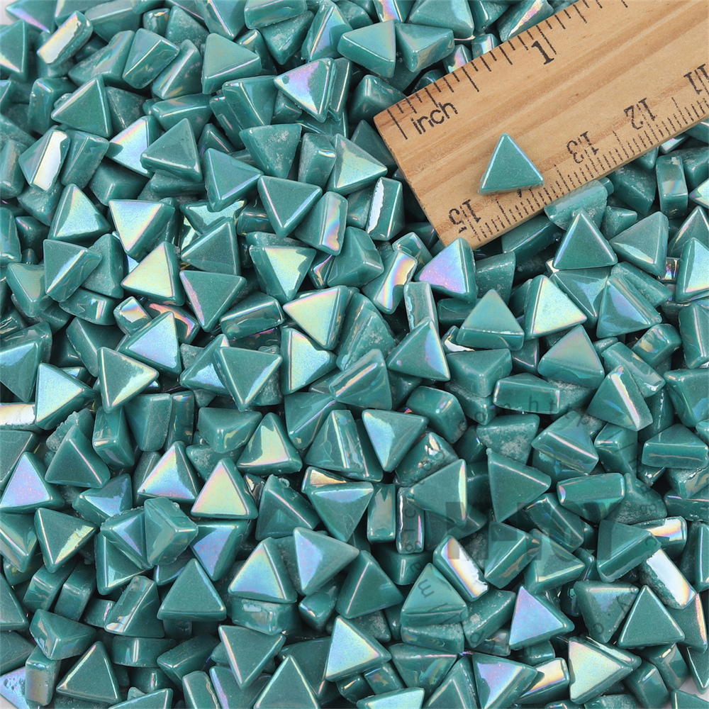 Turquoise Mini Triangle Glass Mosaic 10SJI54